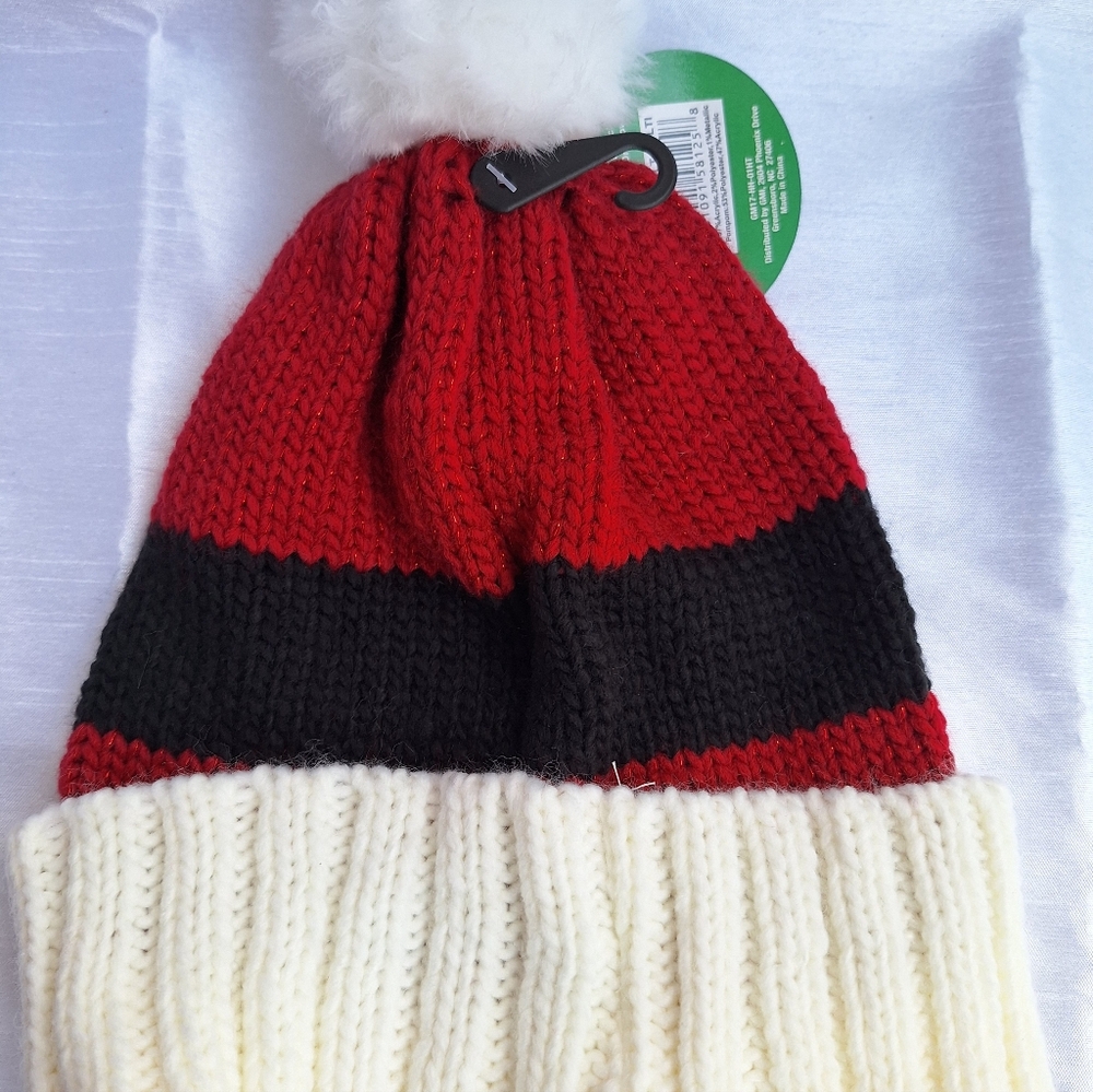Christmas Hat. Belt Pattern. Multi Color. - Picture 2 of 3